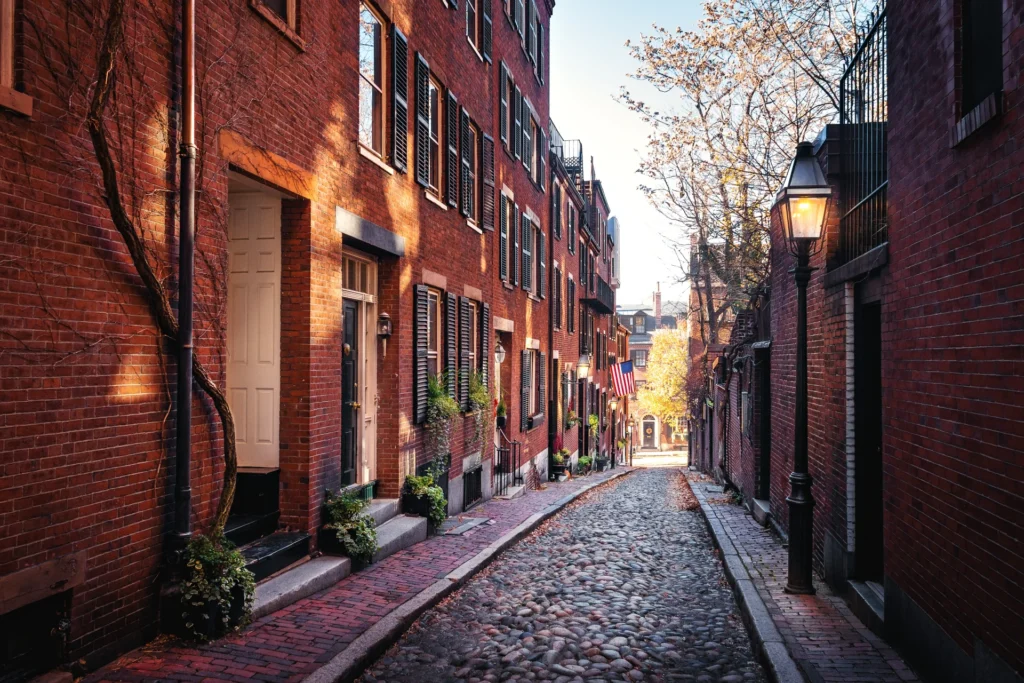 Local Movers in Chelsea navigating a  narrow street